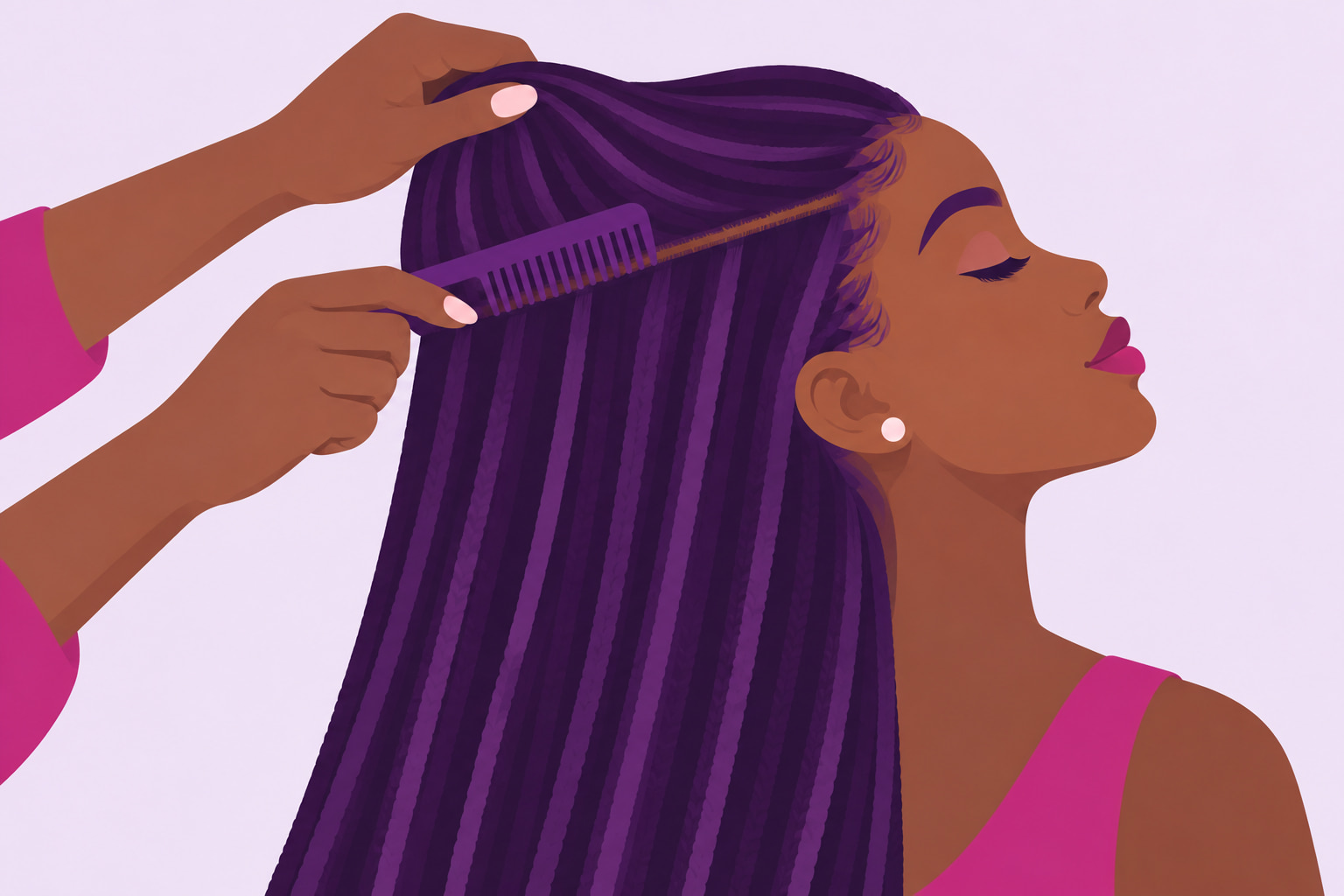 Glue In Tracks illustration